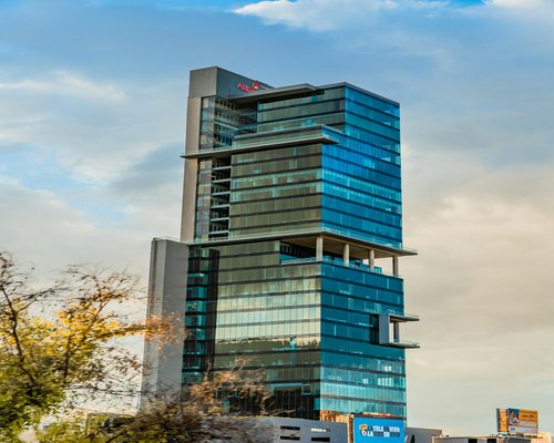 Modern office building facade in Monterrey